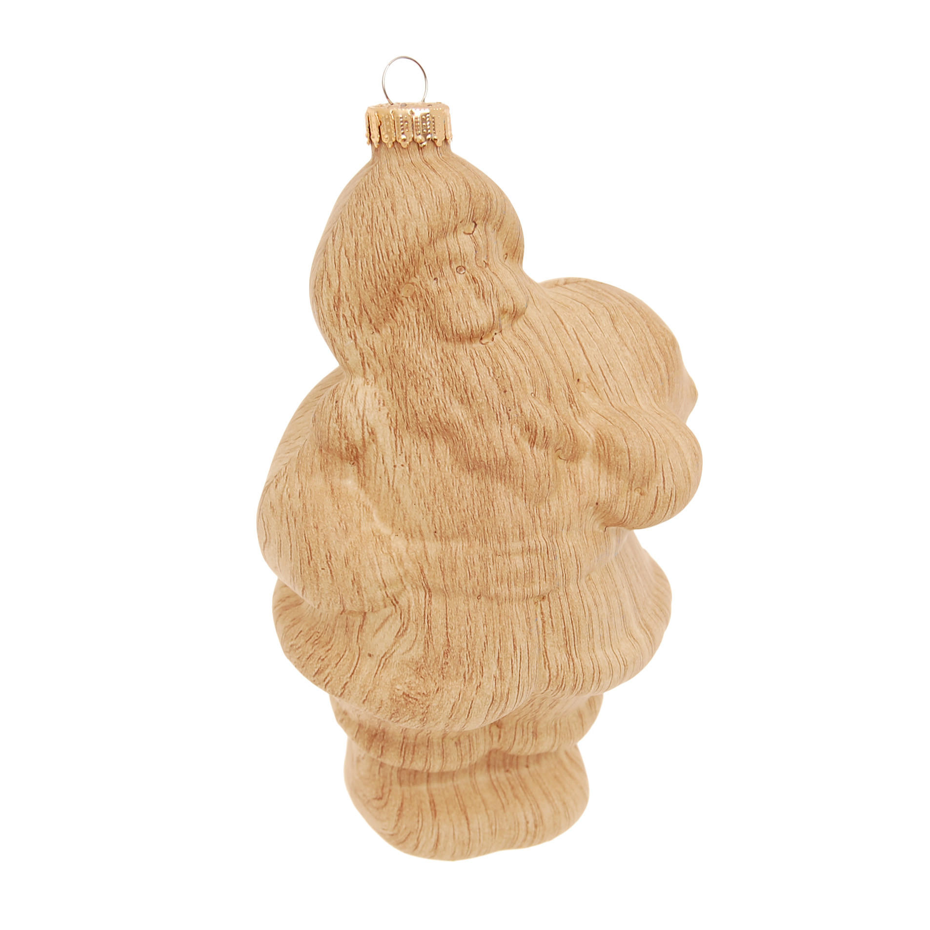 Krebs Glas Lauscha Christbaumschmuck Braun 9x14x8 cm