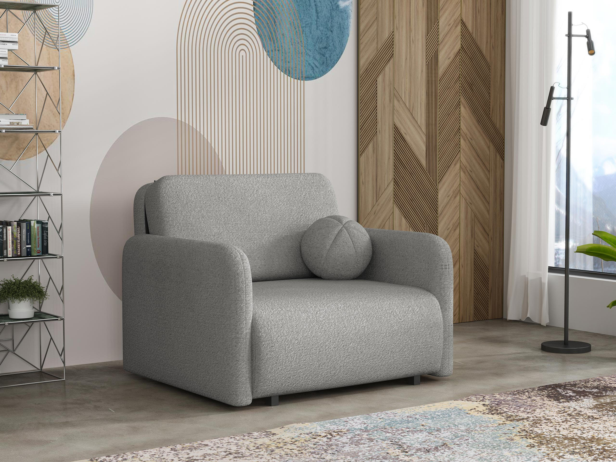 SCHLAFSOFA Viva Sun I - Schwarz/Grau, Holz/Textil (100/85/103cm) - MIRJAN24