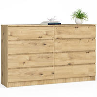 KOMMODE Eiche Artisan 99/160/40 - Eiche Artisan, Holzwerkstoff (160/99/40cm) - RAUMHIRSCH FURNITURE