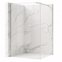 DUSCHWAND Rea Flexi Transparent / Chrome 80 - Chromfarben, Glas (120/80/195cm) - REA
