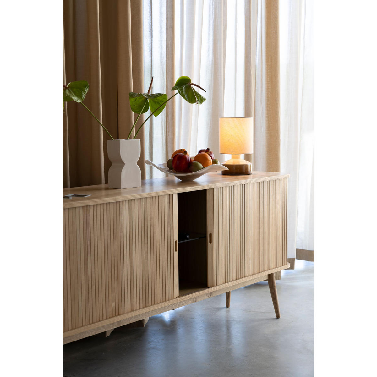 SIDEBOARD Barbier 180 Natur - Naturfarben, Holzwerkstoff (180/75/40cm) - Zuiver