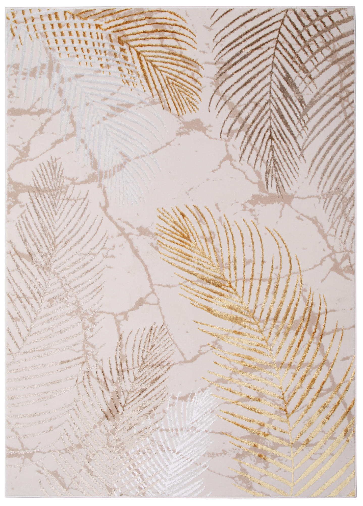 TEPPICH CRYSTAL Hellcreme 300/400 cm - Goldfarben, Textil (300/400cm) - Tapiso