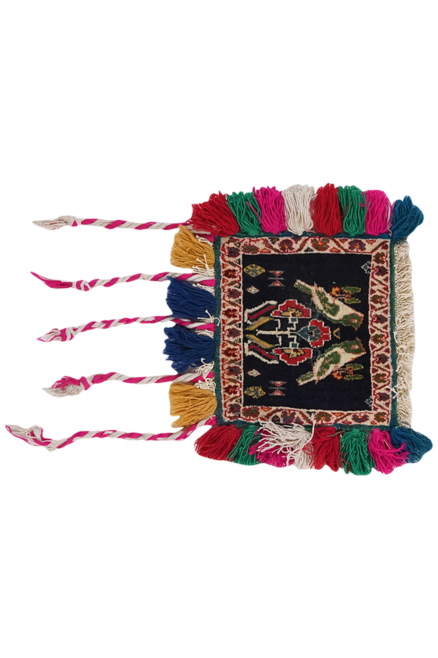 TEPPICH Gashgai Blau 28/30 cm Schurwolle - Blau, Textil (30/28cm) - Looma