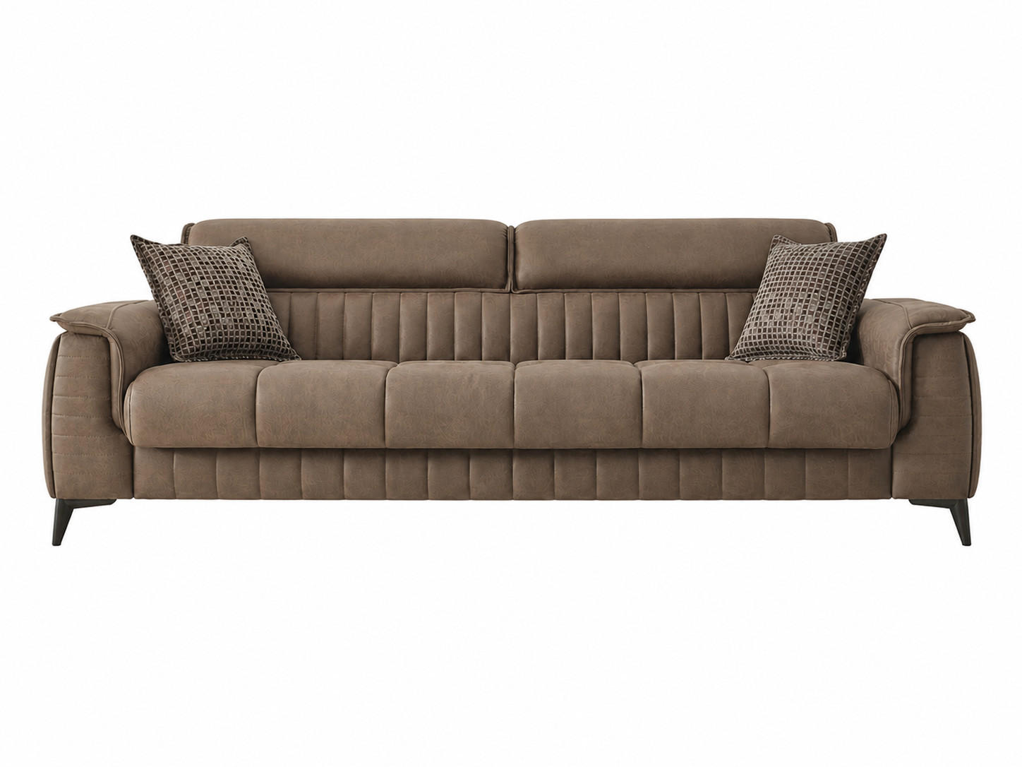 3-SITZER SOFA Regina Braun - Braun, Holzwerkstoff/Kunststoff (233/85/95cm)
