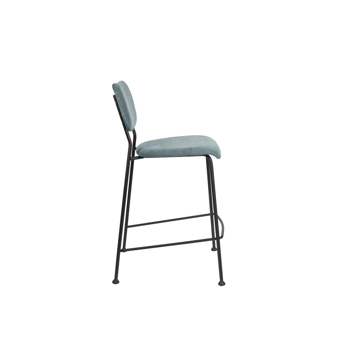 BARHOCKER Benson Rückenlehne 64,5 cm Grau/ Blau - 2 er Set - Grau, Textil (46/92/53.5cm) - Zuiver