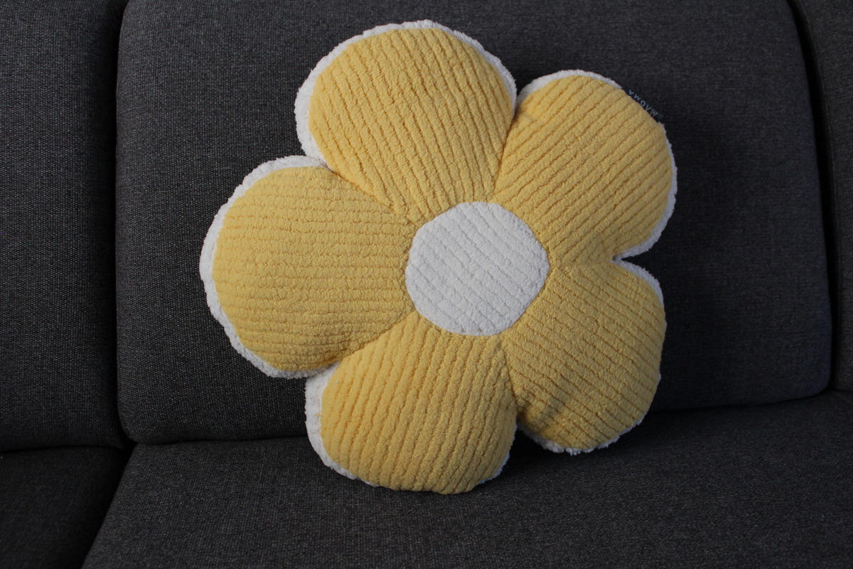 DEKOKISSEN BONNY Blume - Gelb, Textil (43cm) - Magma Heimtexx