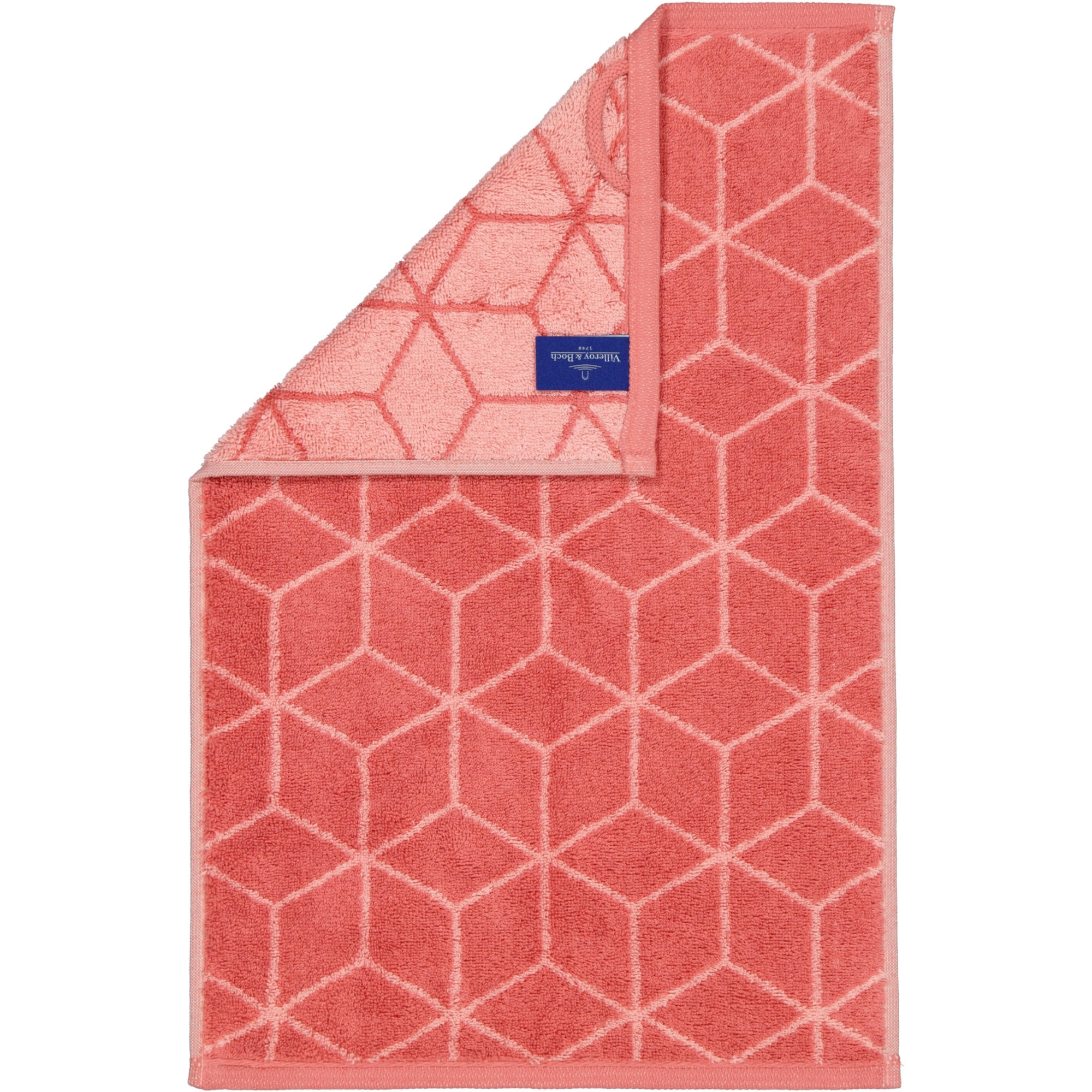 HANDTÜCHER COORDINATES CARRÉ 2557 CORAL - 22 - Rot, Textil (30/50cm) - Zöllner