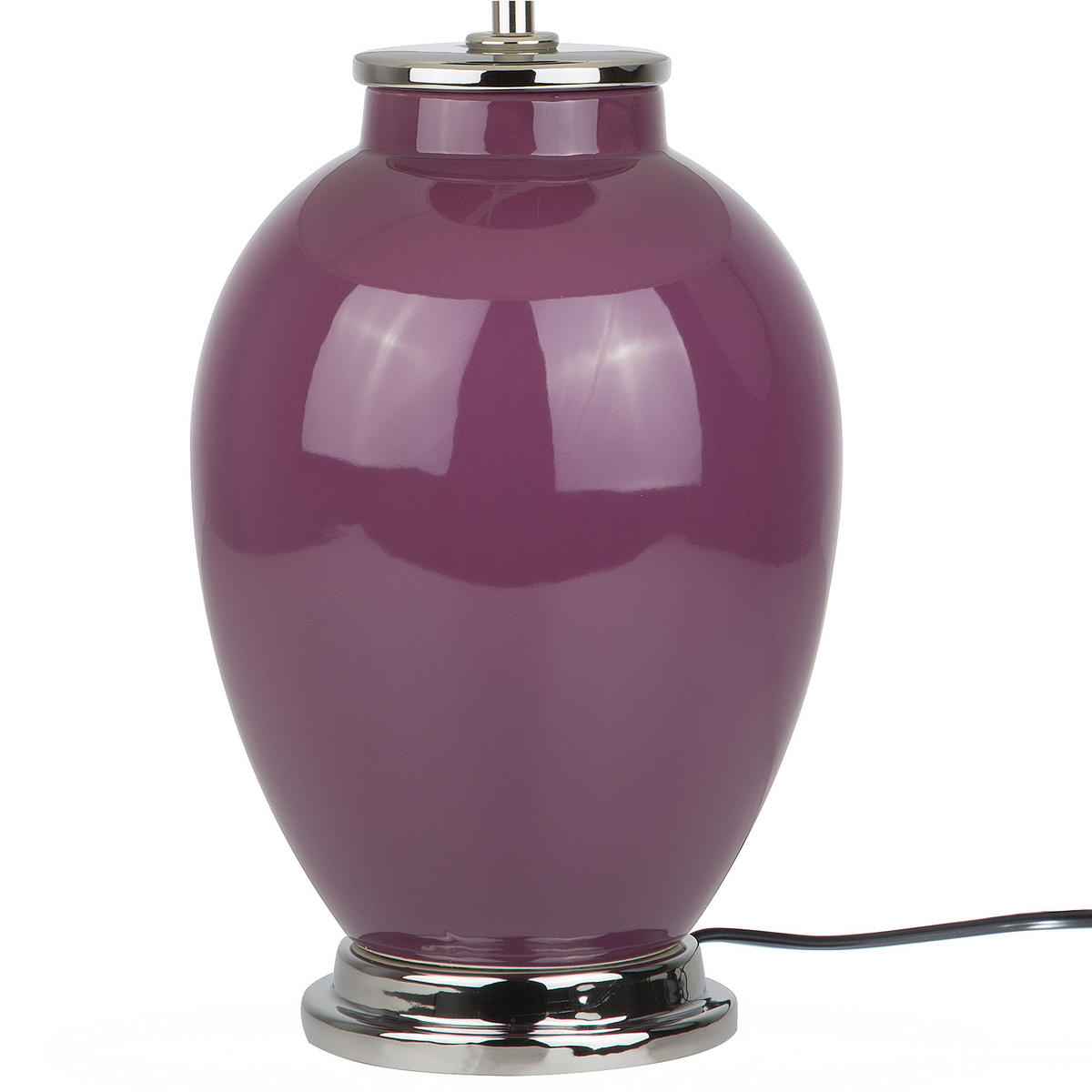 TISCHLAMPE Brenta 33/33/56 cm - Violett, Keramik (33/33/56cm) - Beliani