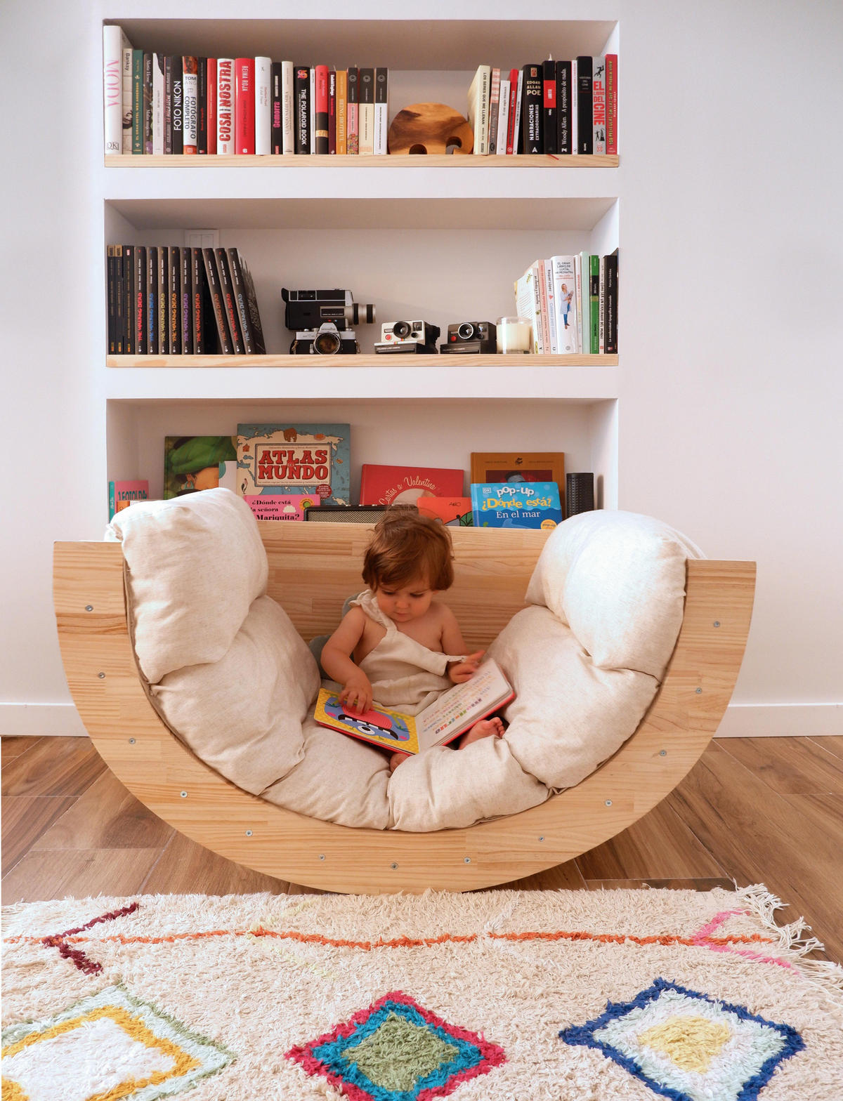 LEINEN-MATRATZE für Spielbogen natürlich FIT ARCH CUSHION - Beige, Textil (60/7/160cm) - RNT By Really Nice Things