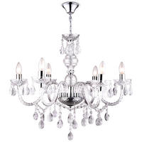 KRONLEUCHTER in verschiedenen Ausführungen - Weiß, Metall (67/67/166cm) - Globo Lighting