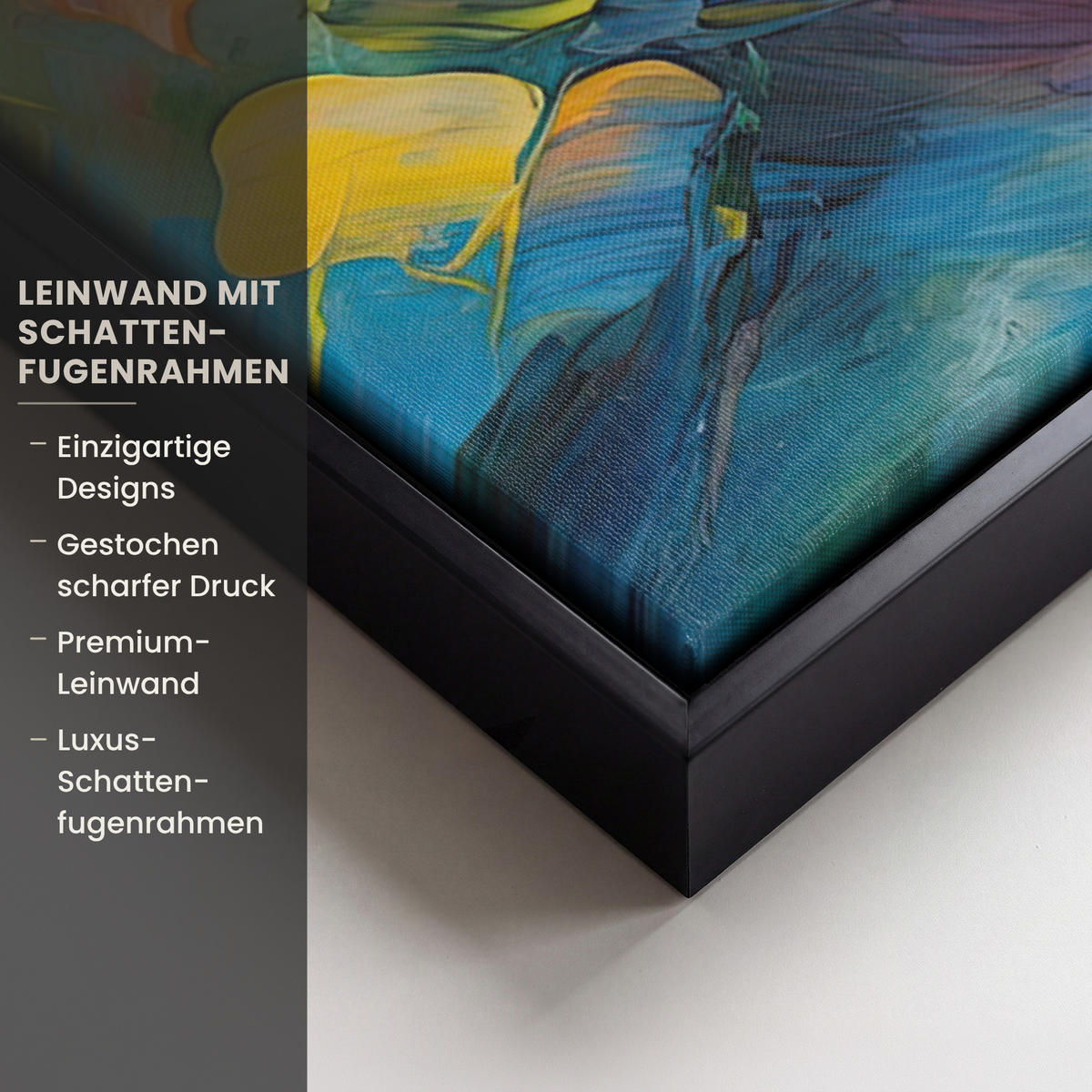 LEINWAND Bilder mit Rahmen - Ölgemälde - Kunst - Abstrakt - Farbenfroh - 100x70 - Altrosa, Textil (100/70cm) - MuchoWow