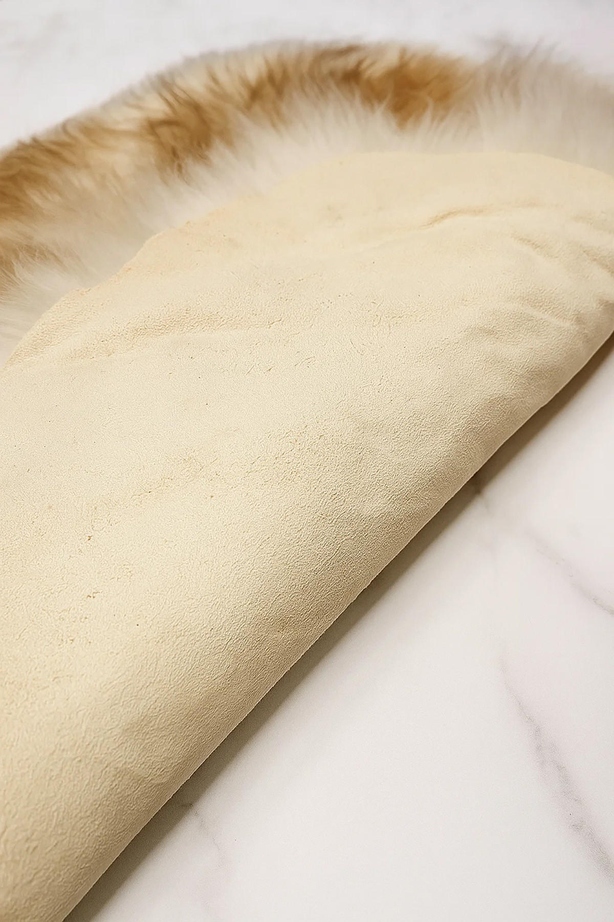 SCHAFFELL Geflammt Natur mit kleinen Mängeln ca. 110 cm - Braun, Fell (60/110cm) - Provellus