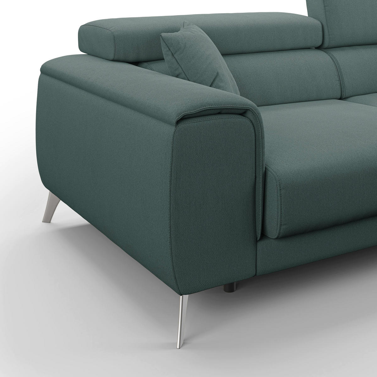 LINEARSOFA Fusion - Grün, Textil (185/73/102cm) - Divani.store