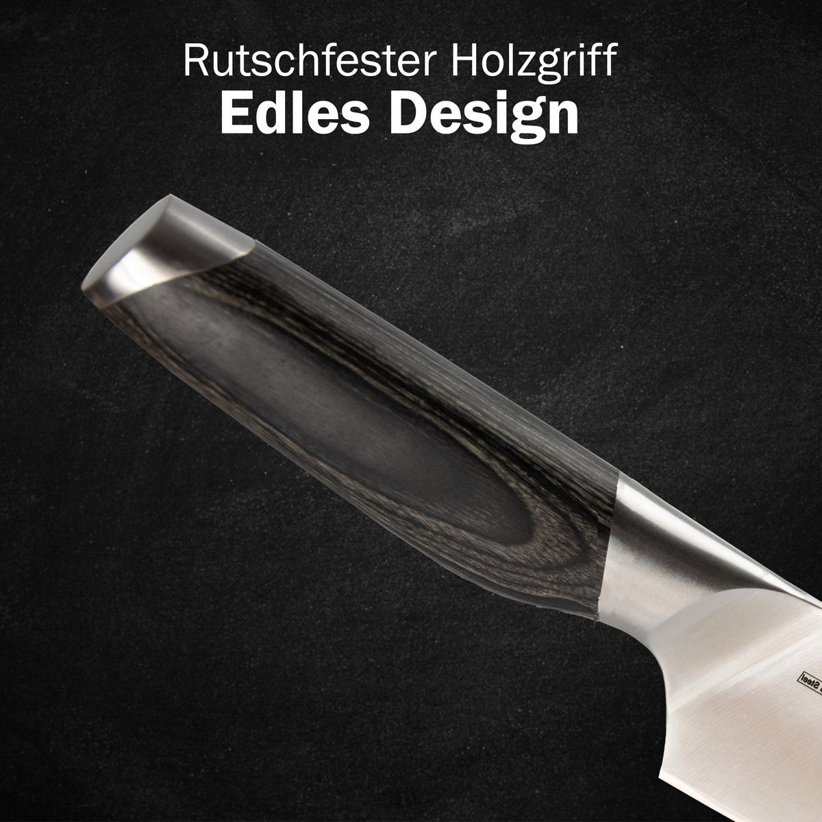 CHEFMESSER P-Series Holzgriff 35cm - Alufarben, Metall (35cm) - DarBene
