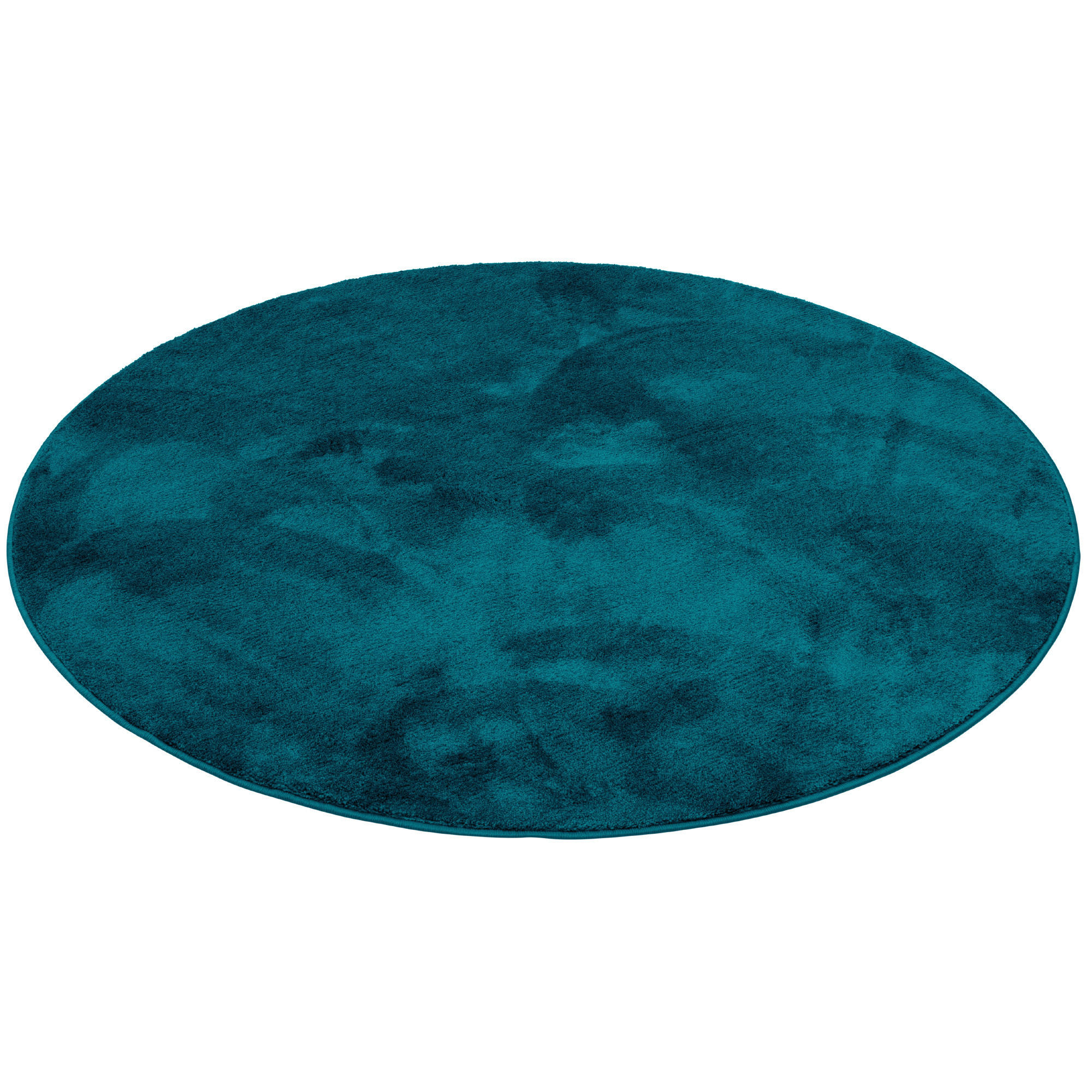 Thumbnail - Pergamon Hochflor, Petrol, Textil, Rund, 160x160 cm, Teppiche & Böden, Teppiche, Hochflorteppiche & Shaggys