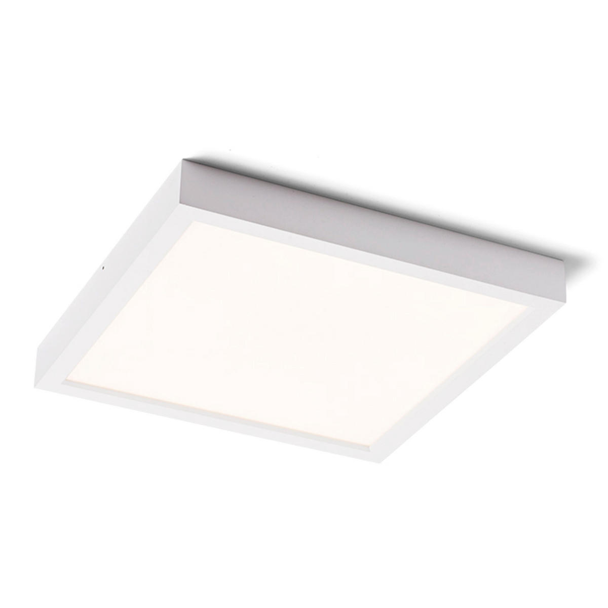 DECKENLEUCHTE STRUCTURAL LED 40x40 Weiß 40 W - Weiß, Metall (40/40/5cm) - Rendl