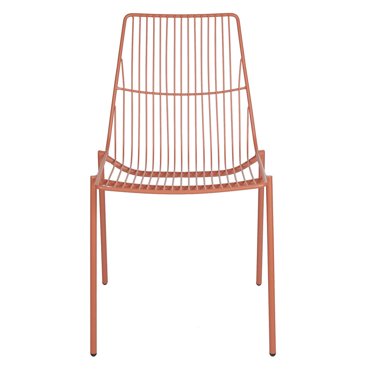 STAPELSTUHL (2er-Set) Jill - Rot, Metall (48/80/55cm) - Butlers