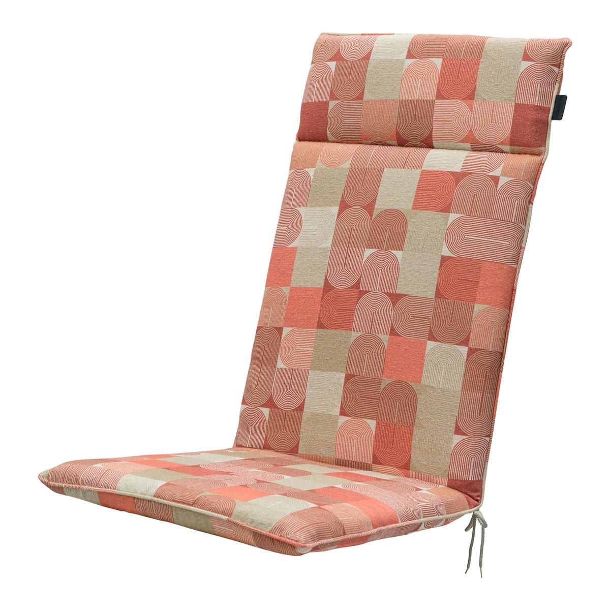 GARTENSTUHLKISSEN Jacky 120/50 cm 4er-Set - Rot, Textil (50/8/120cm) - Madison