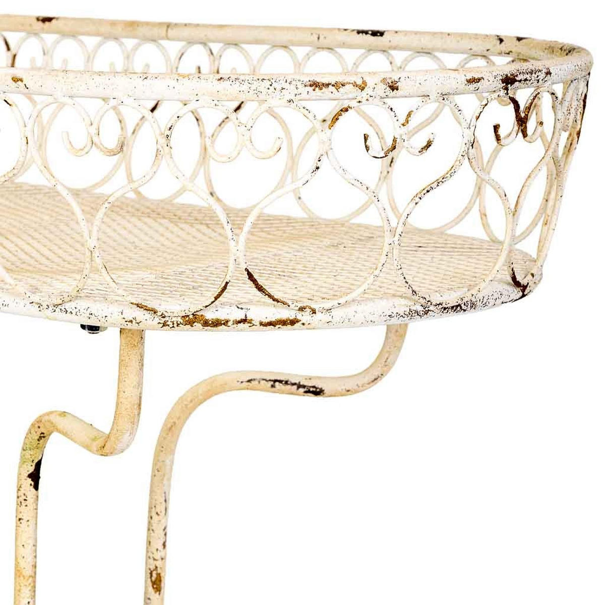 PFLANZENSTÄNDER aus eisen 86x38x84cm - Weiß, Metall (86/84/38cm) - Wanderlust