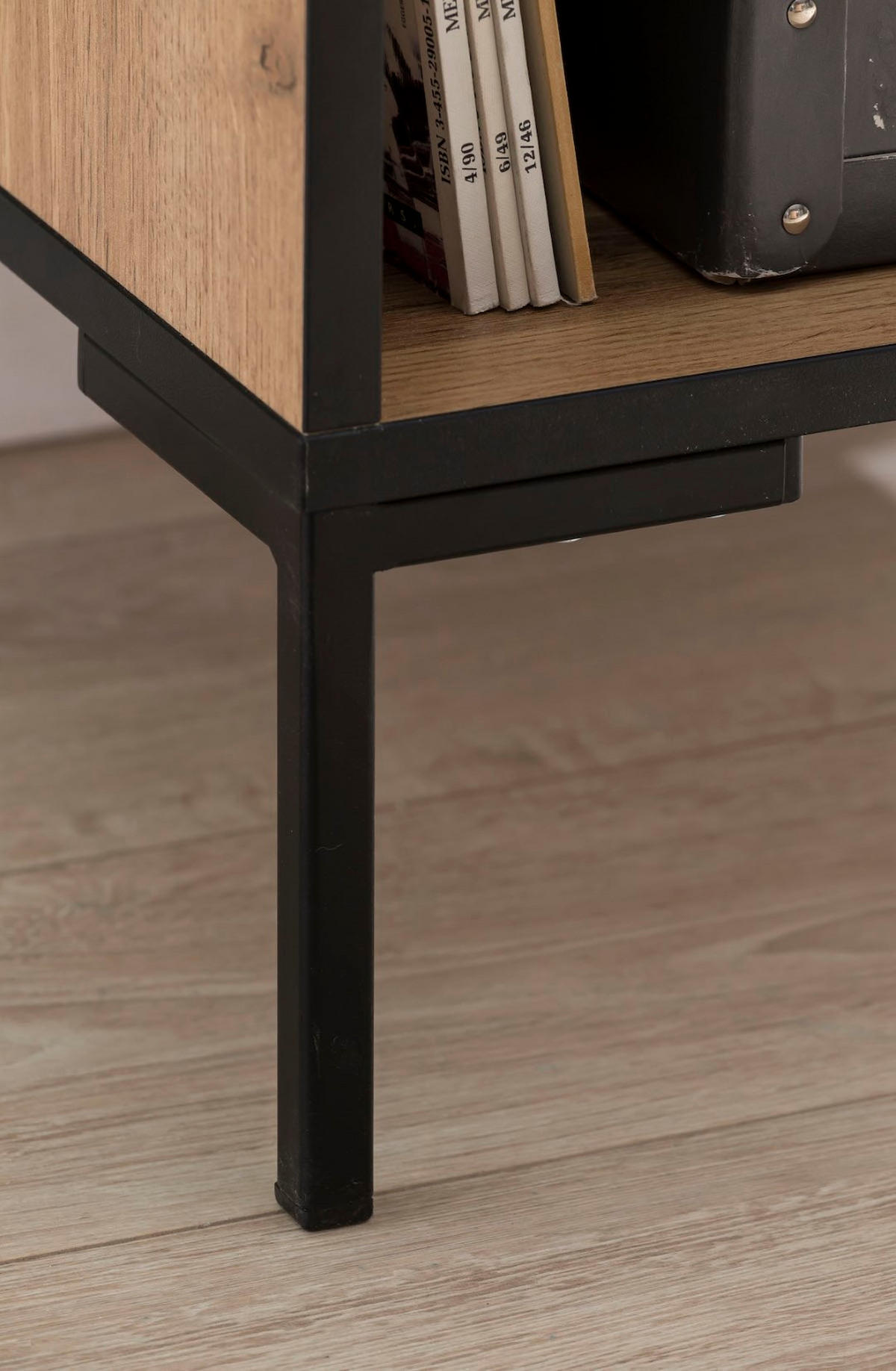 HOCHSCHRANK Panda 195x40x40 cm 4 Fächern & 2 Schubladen Eiche - Eichefarben, Holz (40/195/40cm) - PROREGAL