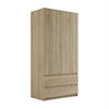 SCHRANK HANA SS-90 Sonoma Eiche - Sonoma Eiche, Holzwerkstoff (90/180/50cm) - Lookway