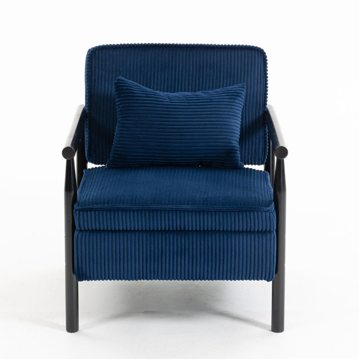 SESSEL Design Sessel,Loungesessel,Polsterstuhl,Cord,Blau - Blau, Textil (61/72/80cm) - LVHOM