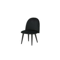 KINDERZIMMERSTUHL VELVET Schwarz 40x42x61 cm - Schwarz, Textil (40/61/42cm) - FURNLUX