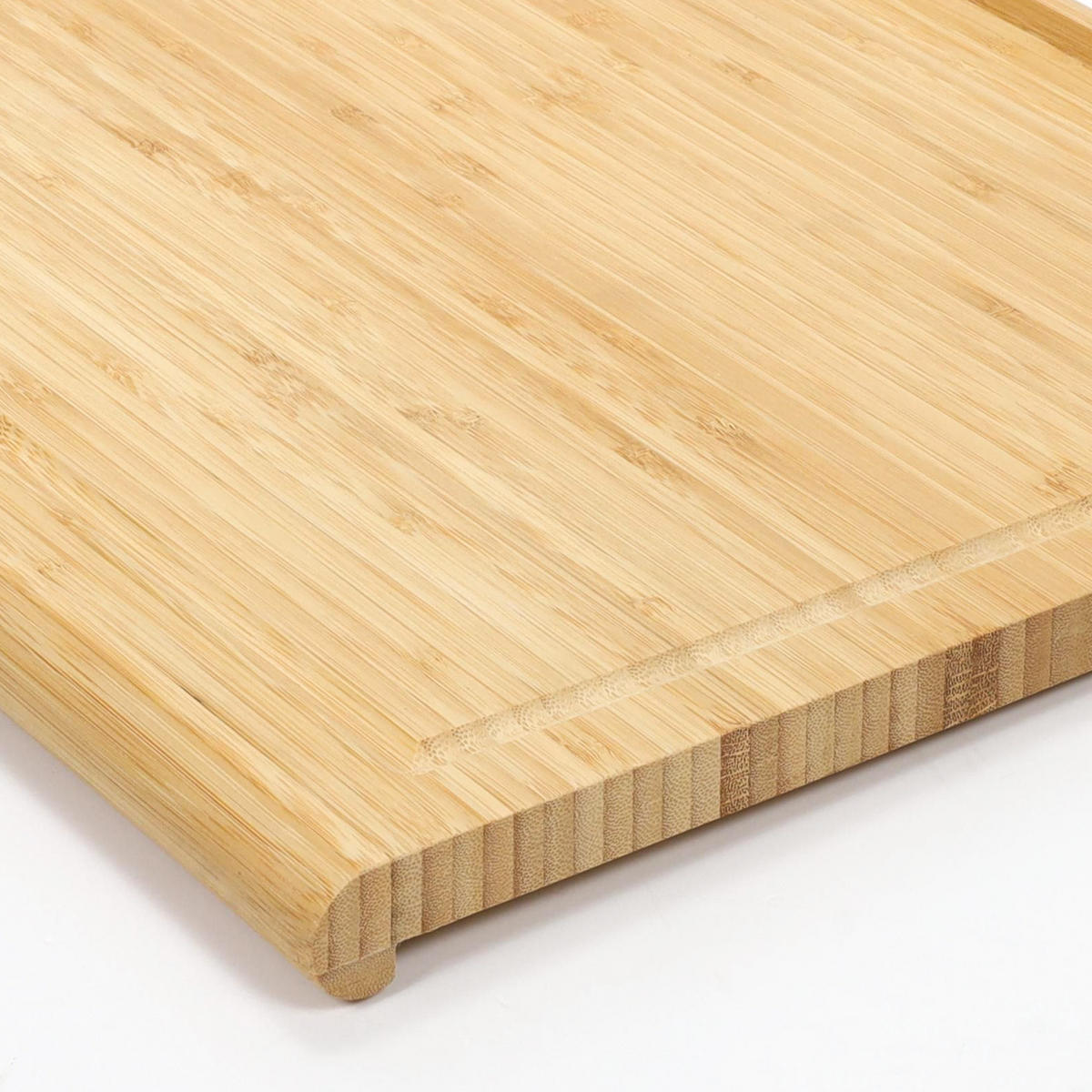 SCHNEIDEBRETT Hacken - Bambus Zimmerei 38/48/3 cm - Braun, Naturmaterialien (48/38cm) - ZELLER