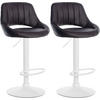 BARHOCKER 2er Set Lederlook braun - Braun, Textil (47/85/48cm) - CLP