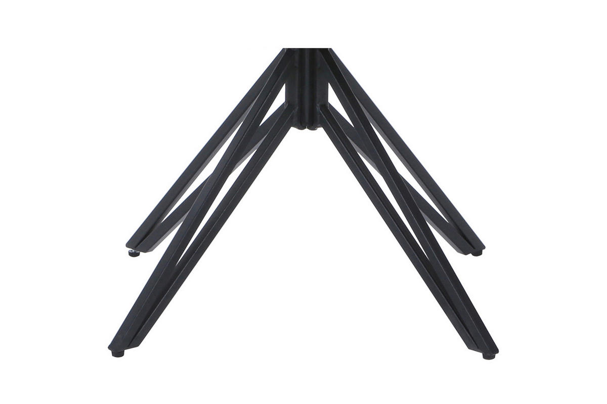 DREHSTUHL CEBU - Hellbraun/Nussbaumfarben, Leder/Metall (50/85/50cm) - SAM
