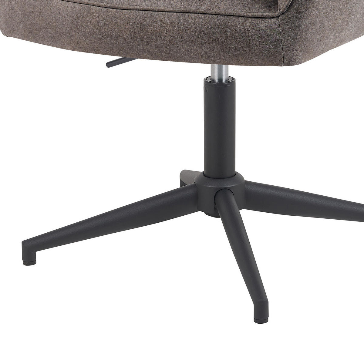 BÜROSTUHL Mika-Elin - Taupe/Schwarz, Textil/Metall (60/84/65cm) - DUBI Möbel
