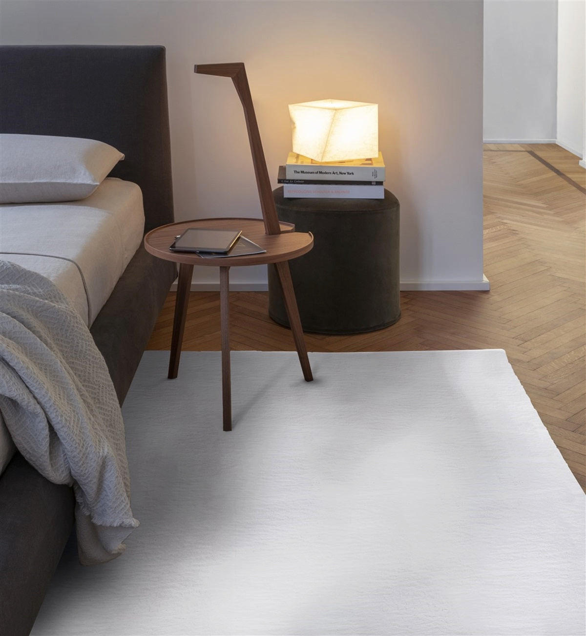 TEPPICH modern Wohn-/Schlafzimmer TOUCHY Weiß 120x170 cm - Weiß, Textil (120/170cm) - Novatrend