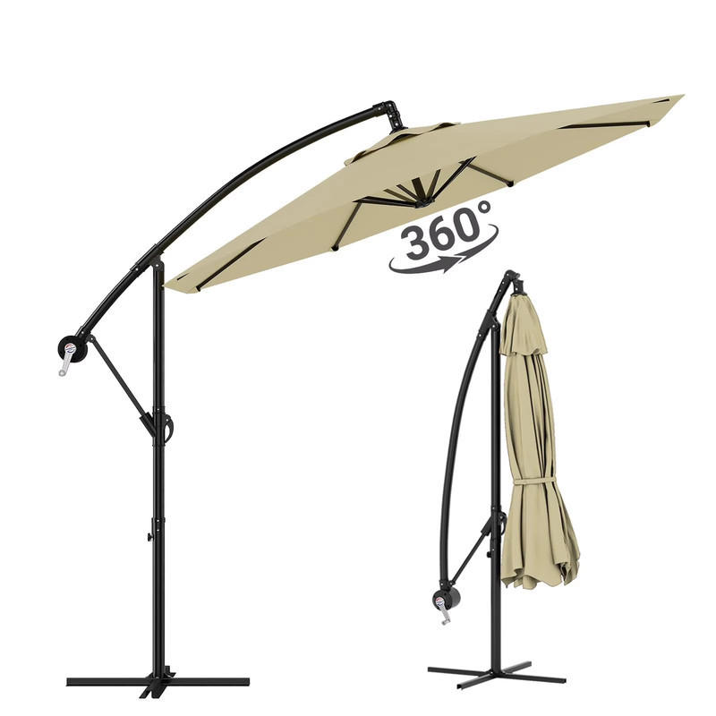 AMPELSCHIRM 300 cm beige - Beige, Metall (300/300cm) - CLTYQ