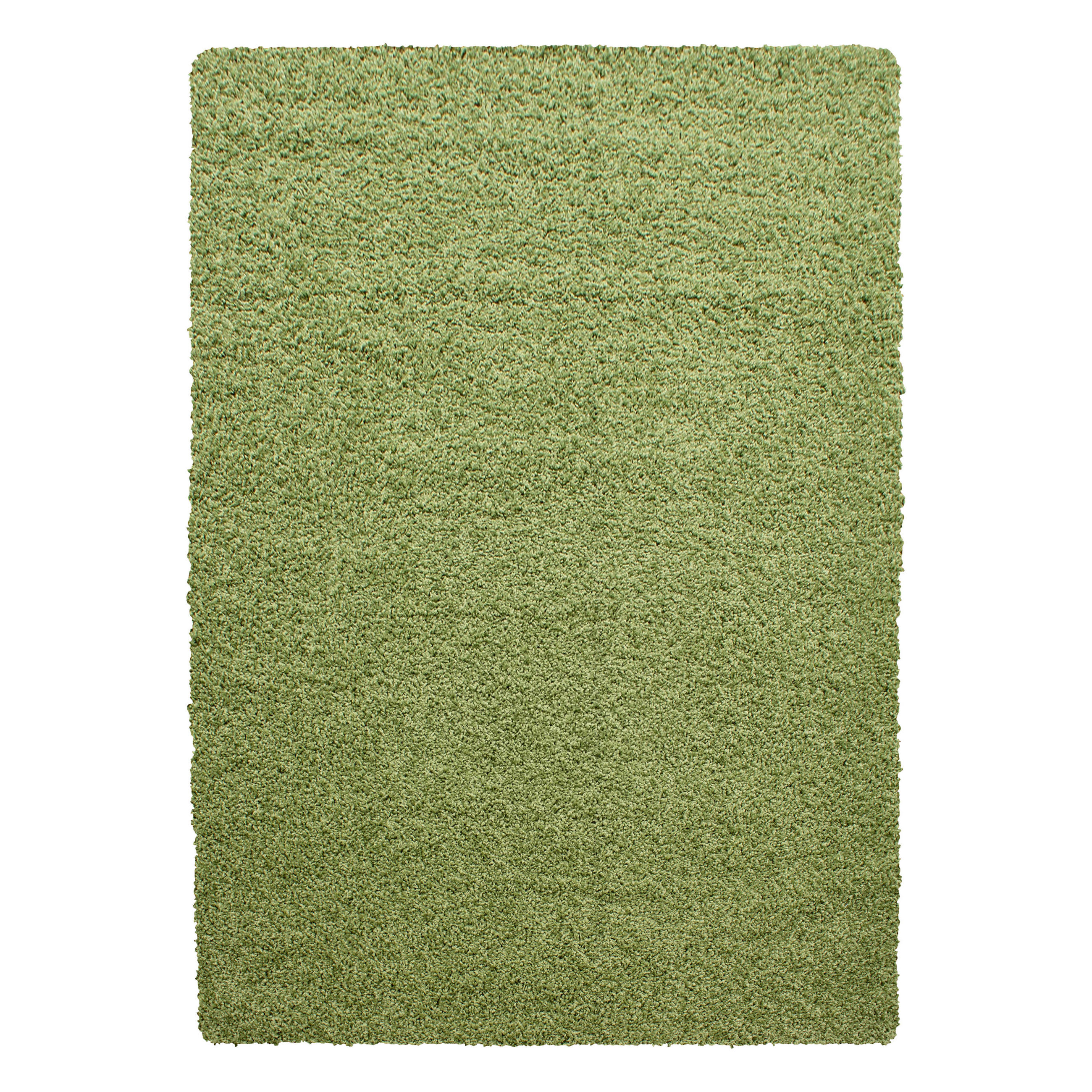 HOCHFLORTEPPICH Shaggy Uni Kuschelig Waschbar Wohnzimmer Strapazierfähig Grün 240x340 cm – RHEIN - Grün, Textil (340/240cm) - KADIMA DESIGN