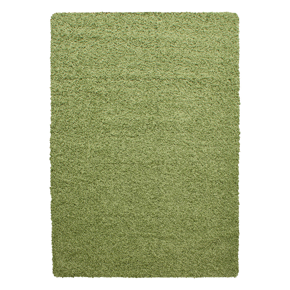 TEPPICH Hochflor Unifarben Polypropylen Wohnzimmer Shaggy Grün Läufer 100x200 - Grün, Textil (100/200cm) - KADIMA DESIGN