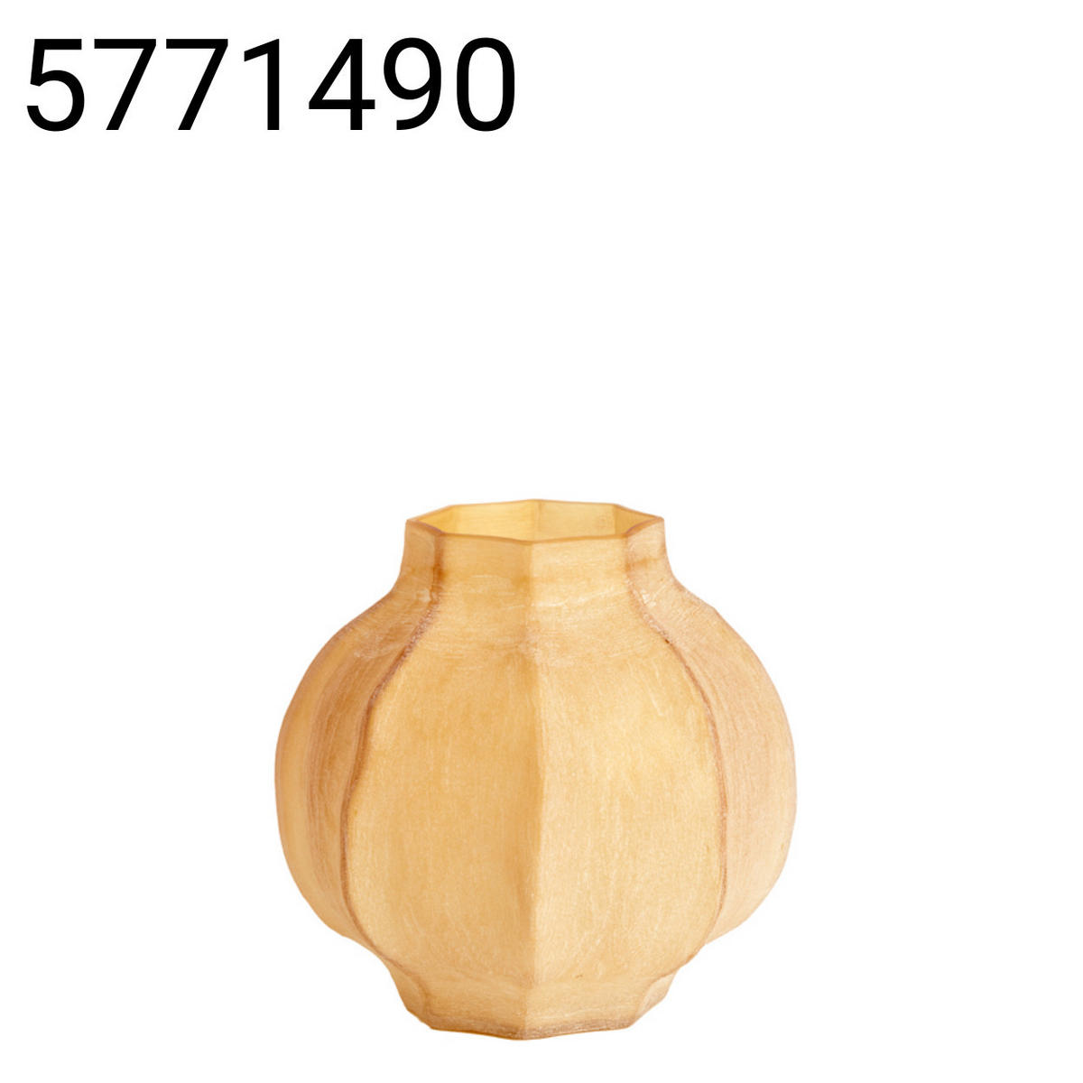 VASE Tejeda - Orange - 27/27/26 cm - Orange, Glas (26cm) - Light & Living