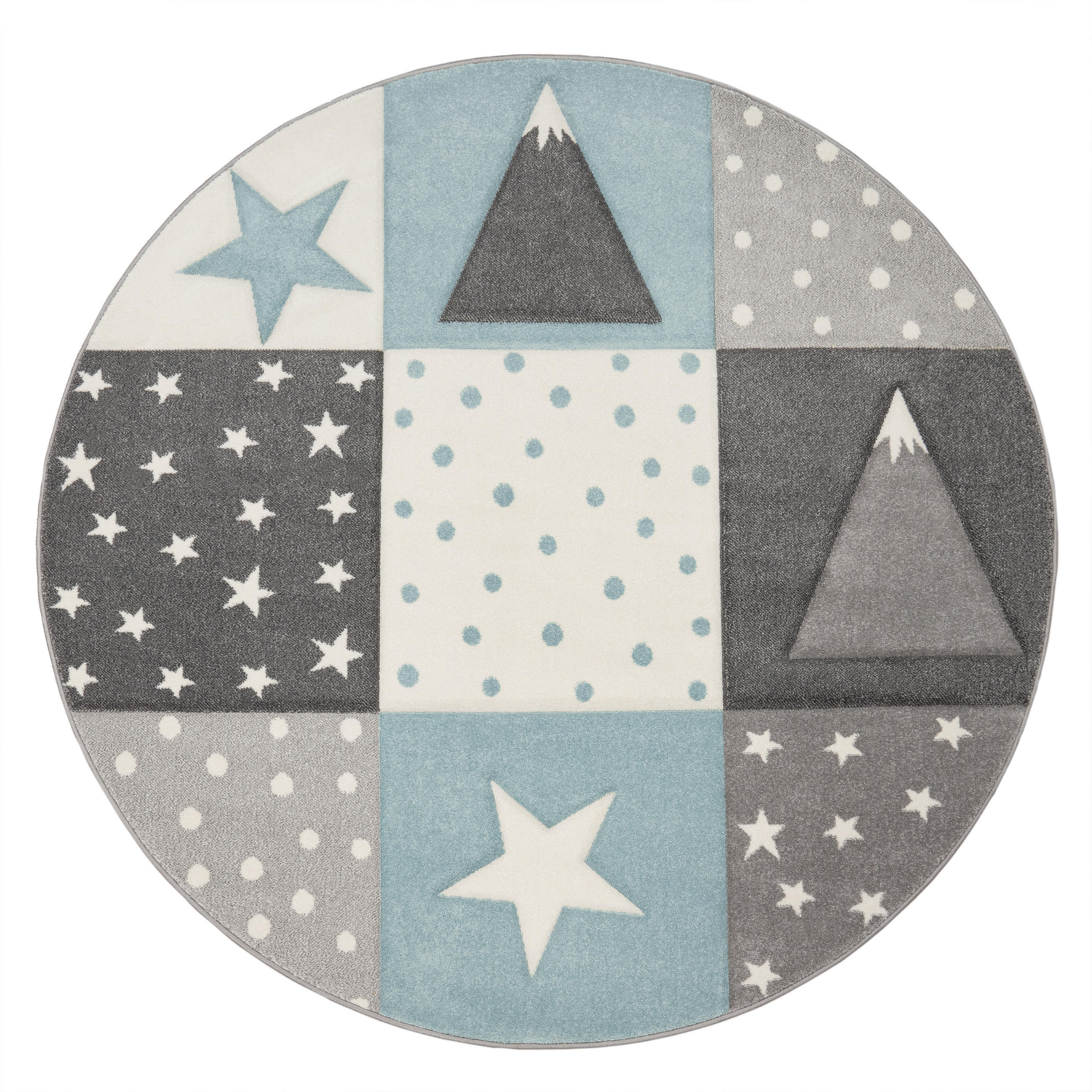 KINDERTEPPICH 120/120 cm Cosmo 340 - Blau, Textil (120/120cm) - Paco Home