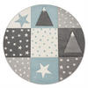 KINDERTEPPICH 120/120 cm Cosmo 340 - Blau, Textil (120/120cm) - Paco Home