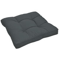 LOUNGEKISSEN Xluna Sitz 50/50/10 cm Graphitgrau - Grau, Textil (50/50/10cm) - Beautissu 