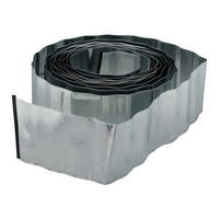 RASENKANTE - Silberfarben, Metall (0.1/16/999cm) - Relaxdays