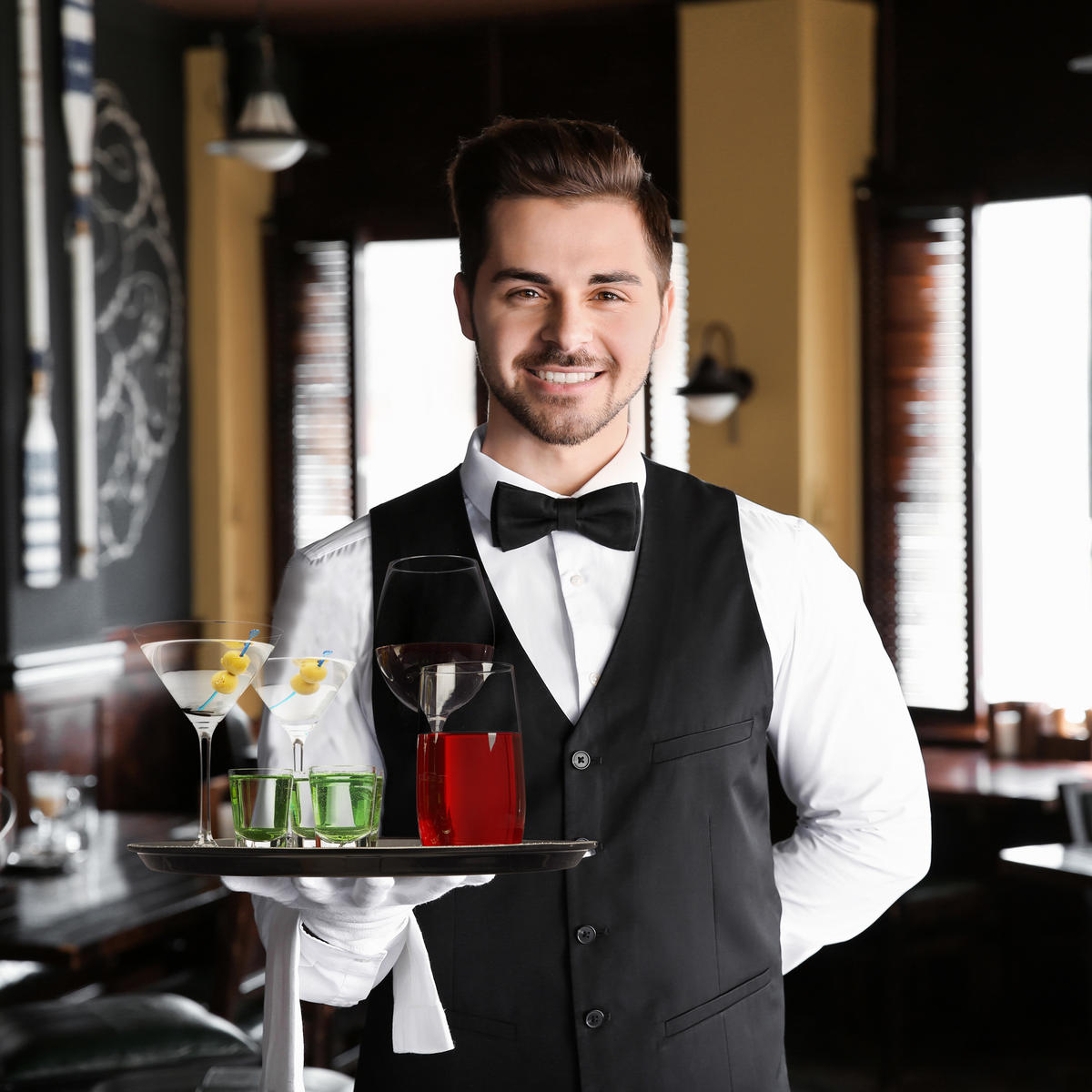 GASTROTABLETT - Schwarz, Kunststoff (35/2/35cm) - Relaxdays