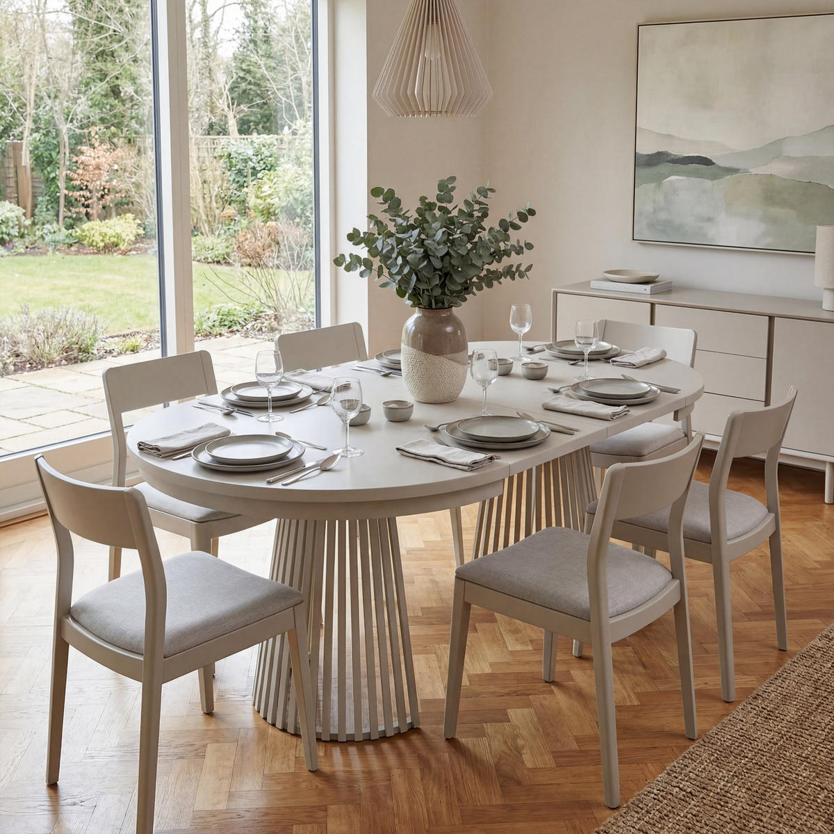 ESSTISCH TRAVIS Ausziehbar 100 - 180 / 100 x 76,6 cm - Weiß, Holz (100/100/76.6cm) - MASSENO