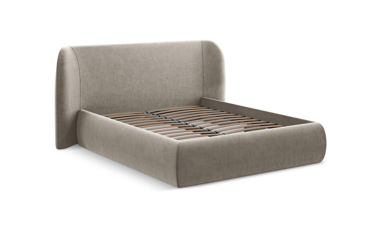 POLSTERBETT mit Bettkasten und Lattenrost 200x228 Orange - Terracotta/Schwarz, Kunststoff/Textil (180/200cm) - Makamii