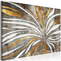 KUNSTDRUCK Grau 120/80 cm - Goldfarben/Grau, Textil (120/80cm) - KUNSTLOFT