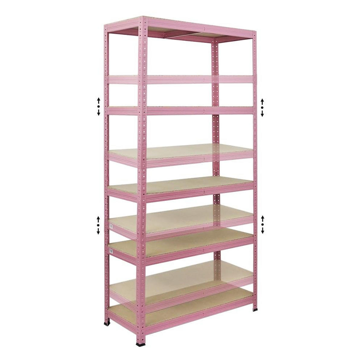 SCHWERLASTREGAL Pink Lady 2er-Set mit 2x 180x90x40cm Fachlast 175 kg 5 Ebenen Pink - Pink, Metall (180/180/40cm) - PROREGAL