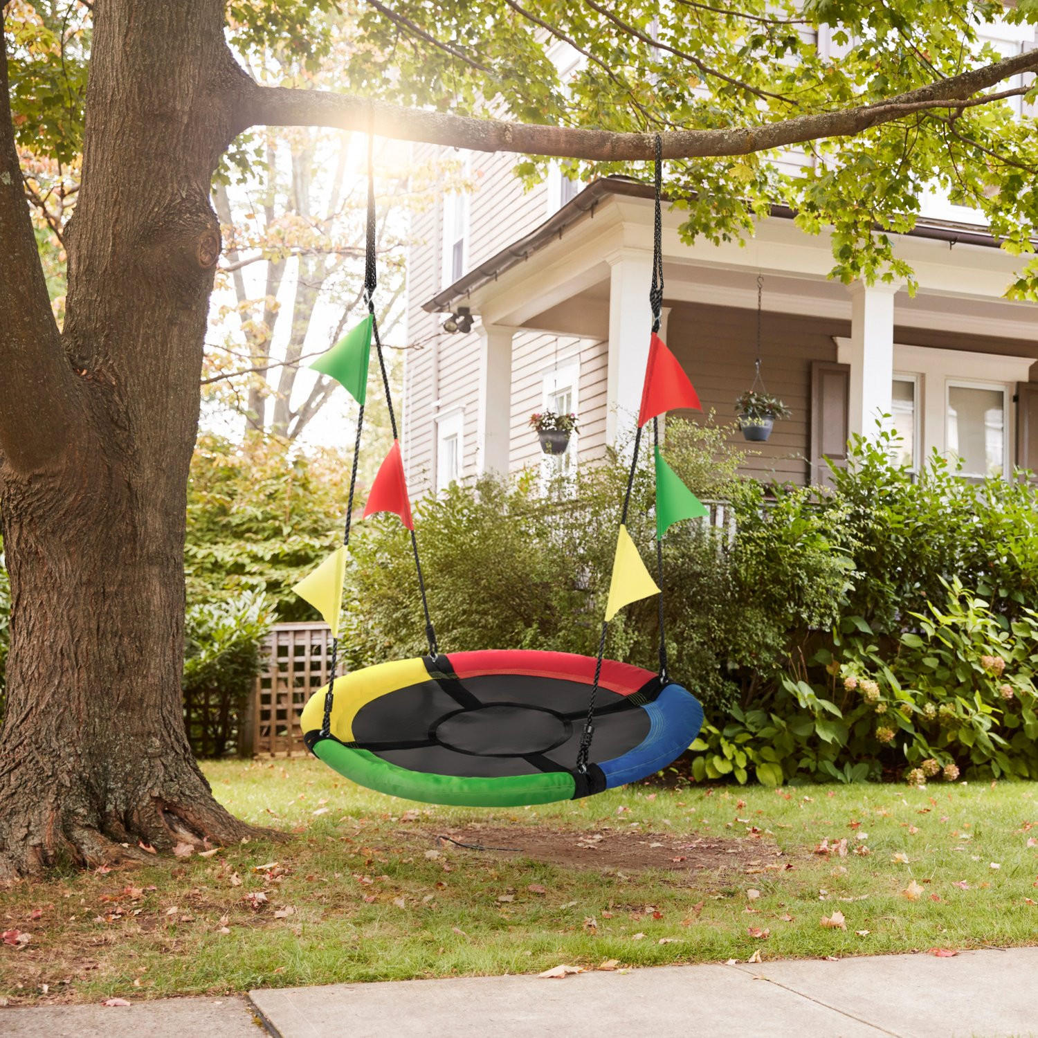 Thumbnail - Outtec Nestschaukel, Mehrfarbig, Textil, Rund, 100x160x100 cm, Outdoor Spielzeug, Gartenspielzeug