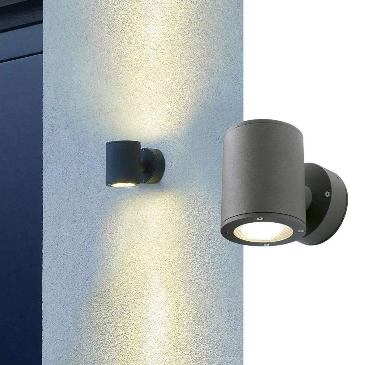 WAND- & DECKENLEUCHTE Sitra Wall - Anthrazit, Metall (10/12.5/15.5cm) - SLV