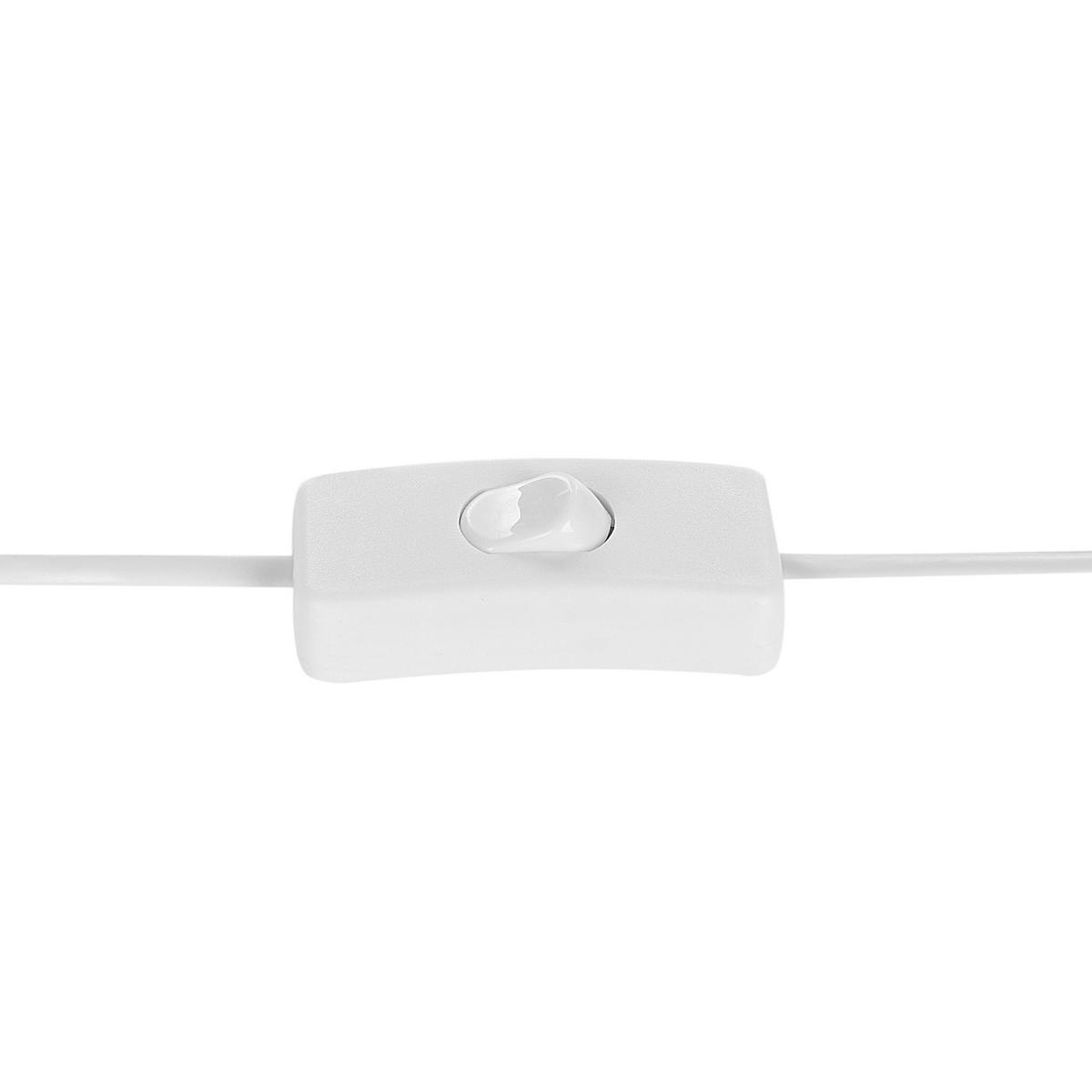 TISCHLEUCHTE Weiß Alwero - Weiß, Metall (30/30/48cm) - Beliani