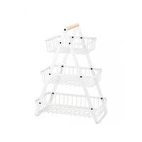 OBSTKORB Weiß 33/17/45 cm E8178 - Weiß, Metall (33/45cm) - Elitehoff