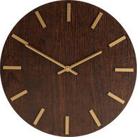 WANDUHR Ø 40 cm - Braun, Holzwerkstoff (40/40/4.5cm)